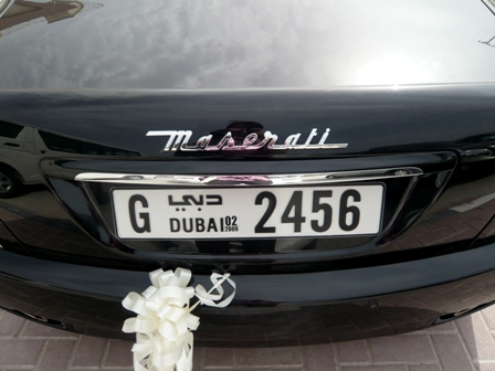 A Maserati I have never seen one until we came to Dubai A Maserati